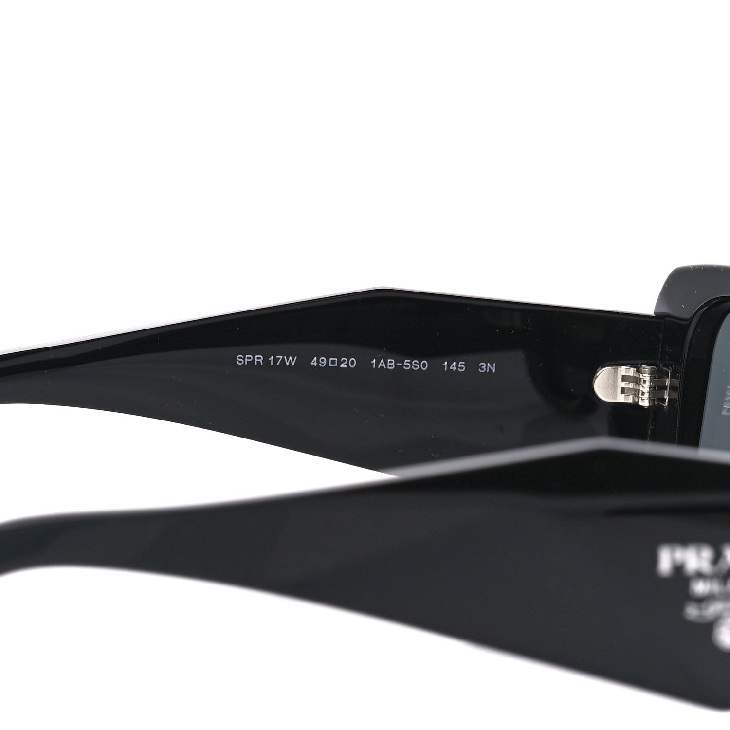 Prada Acetate Symbole Sunglasses SPR 17W Black 5 of 8