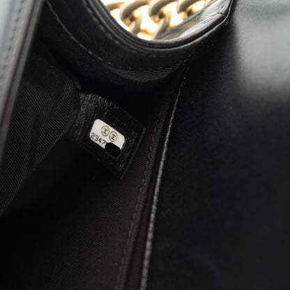 Chanel Lambskin Quilted Medium Boy Flap Black 8 of 8