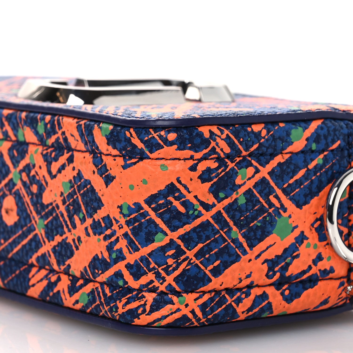 Marc Jacobs Calfskin Paint Splatter Snapshot Camera Bag Eclipse 10 of 10