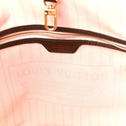 Louis Vuitton Damier Ebene Neo Neverfull MM Rose Ballerine 6 of 11