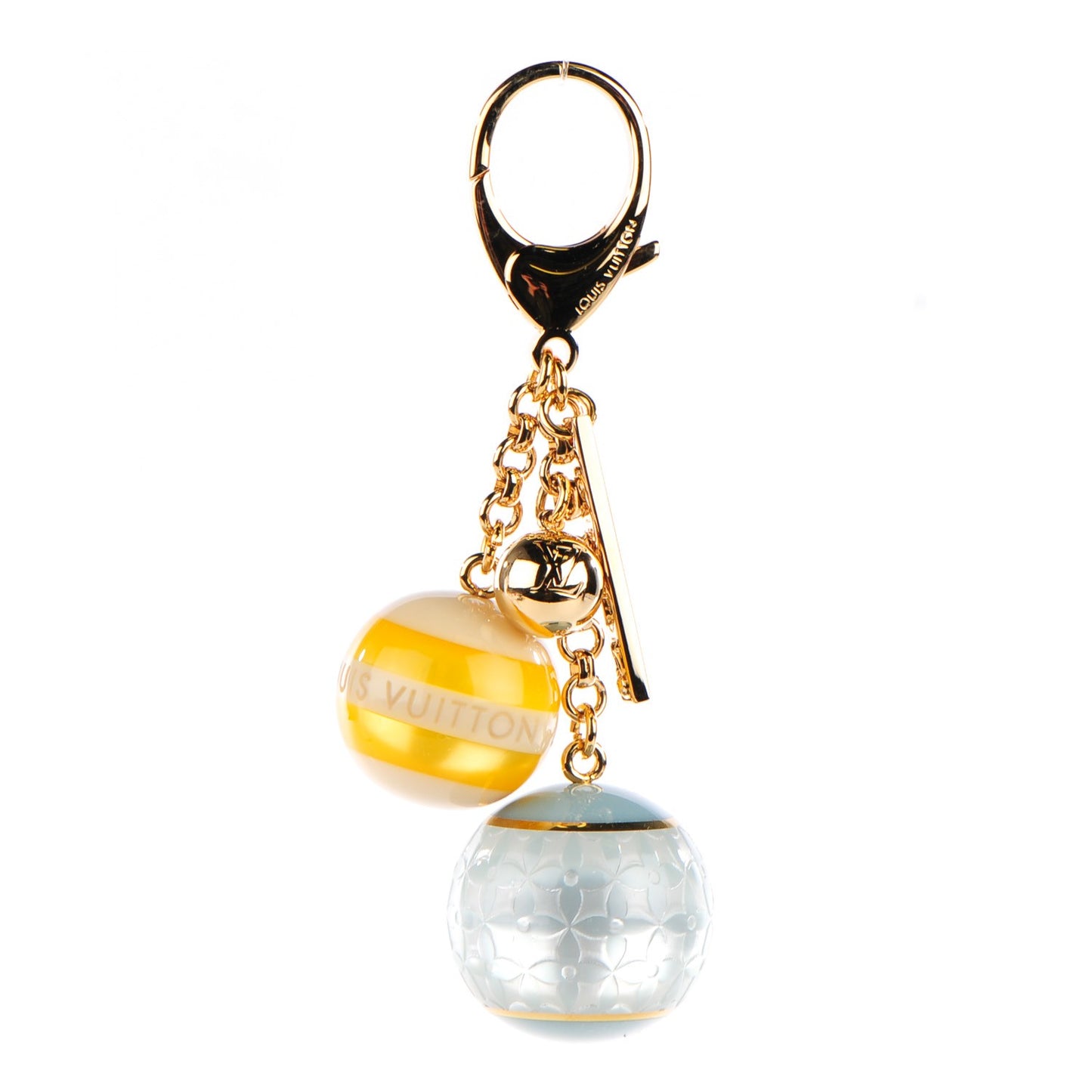 Mini Lin Croisette Bag Charm Yellow