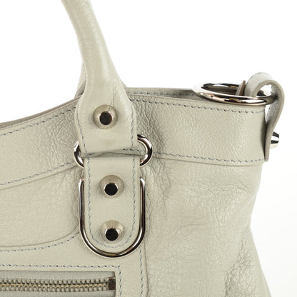 Balenciaga Chevre Silver Metallic Edge Hardware Town Gris Perle 10 of 13