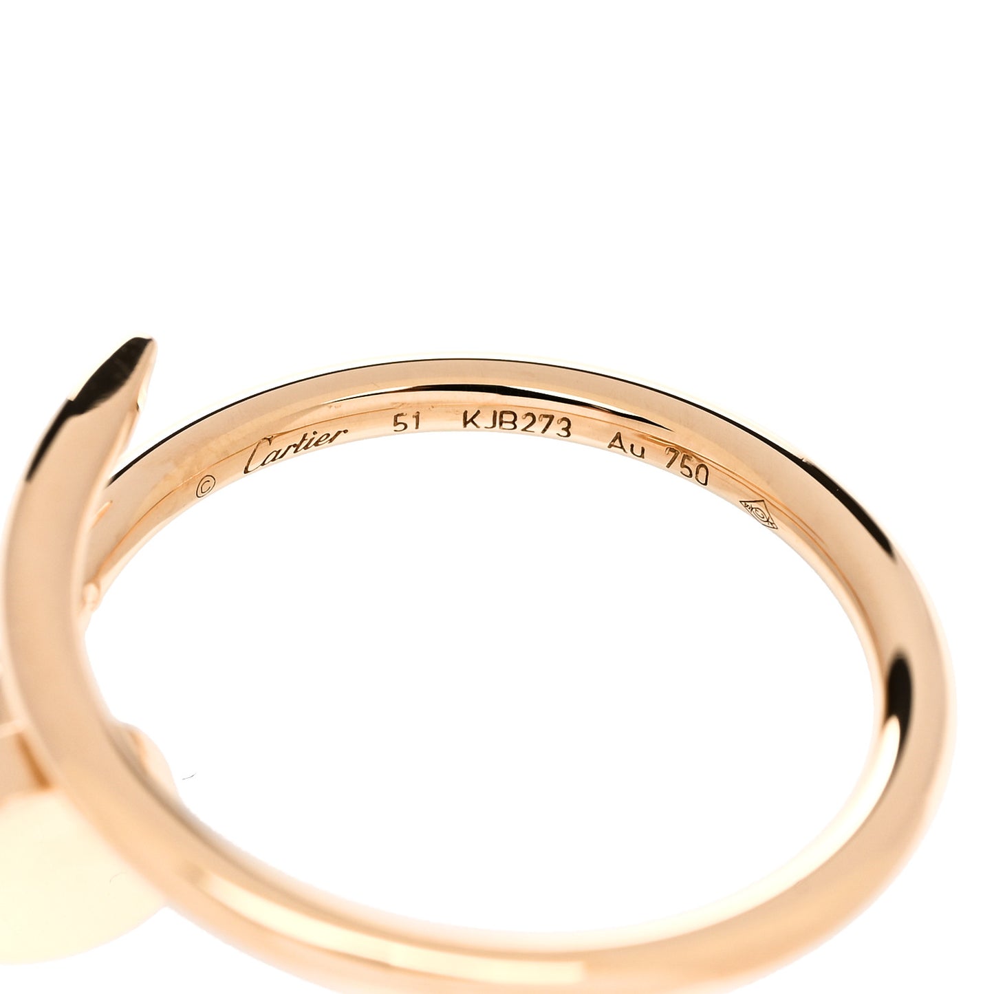 18K Yellow Gold Small Juste Un Clou Ring 51 5.75