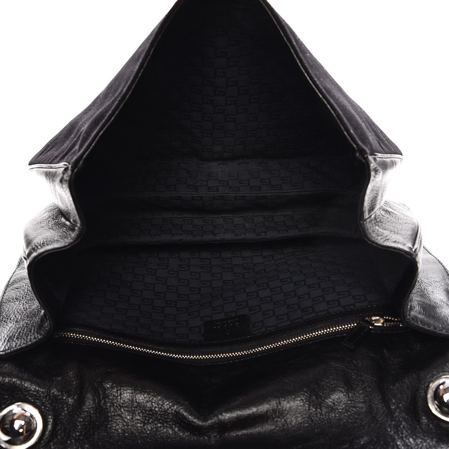 Velvet Web Blondie Medium Shoulder Flap Bag Black White