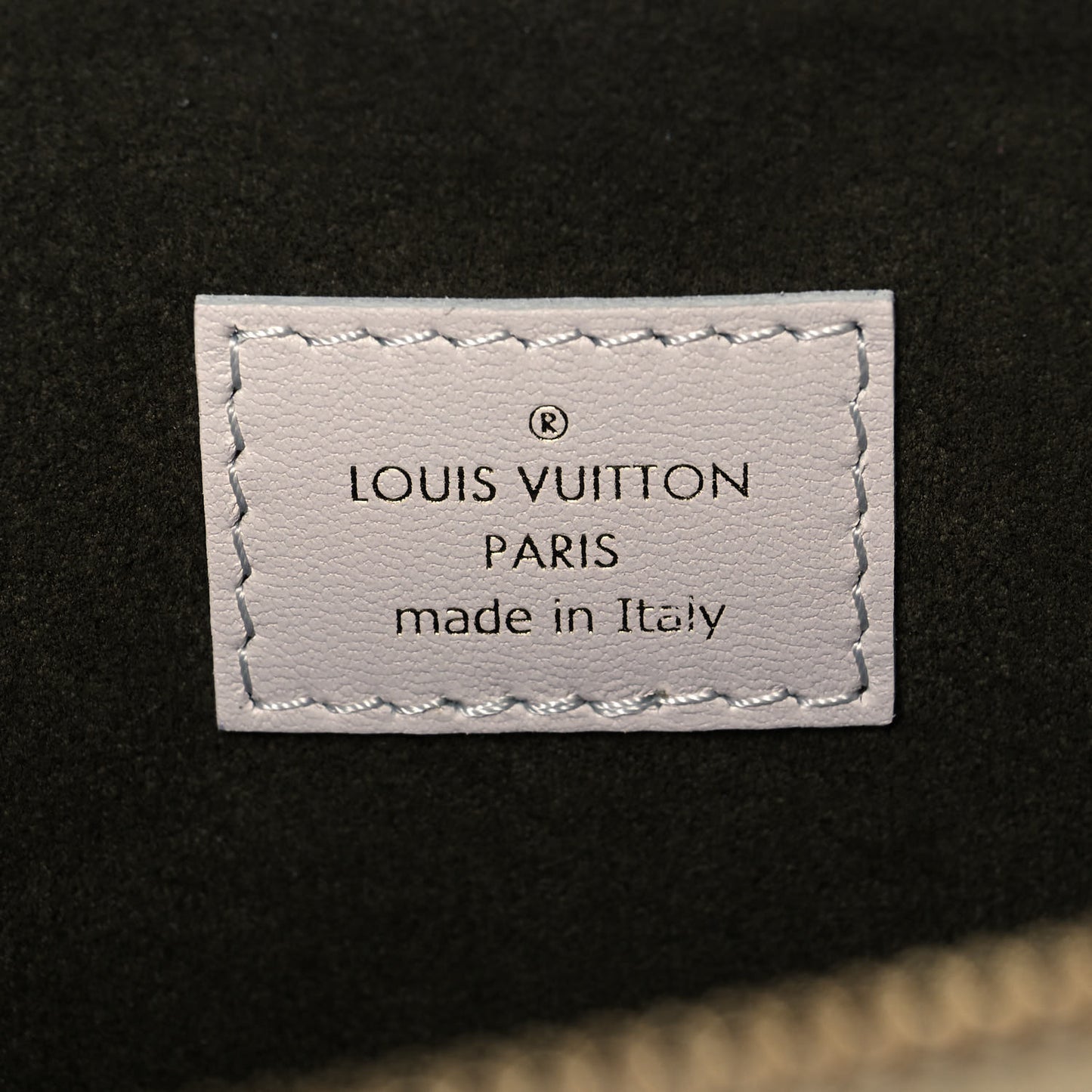 Lambskin Embossed Monogram Coussin PM Cream