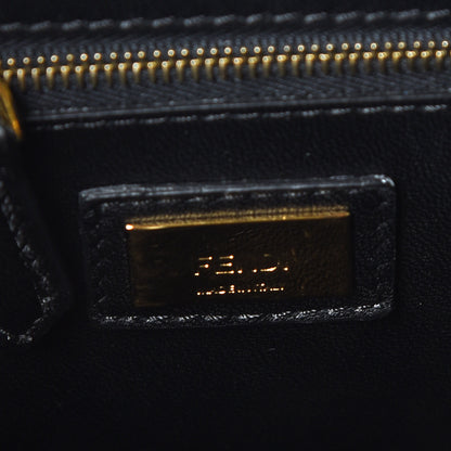 Fendi Nappa Mini Peekaboo Iconic Satchel Black 9 of 10
