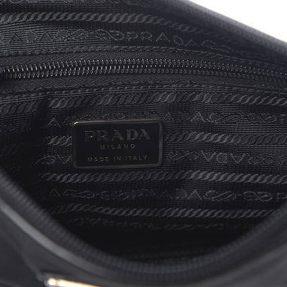 Prada Nylon Vela Flat Messenger Bag Black 5 of 8