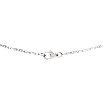 Cartier 18K White Gold Diamond Interlocking LOVE Necklace 5 of 8