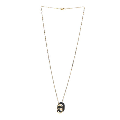 Hermes Palladium O'Maillon Pendant Necklace Black 3 of 6