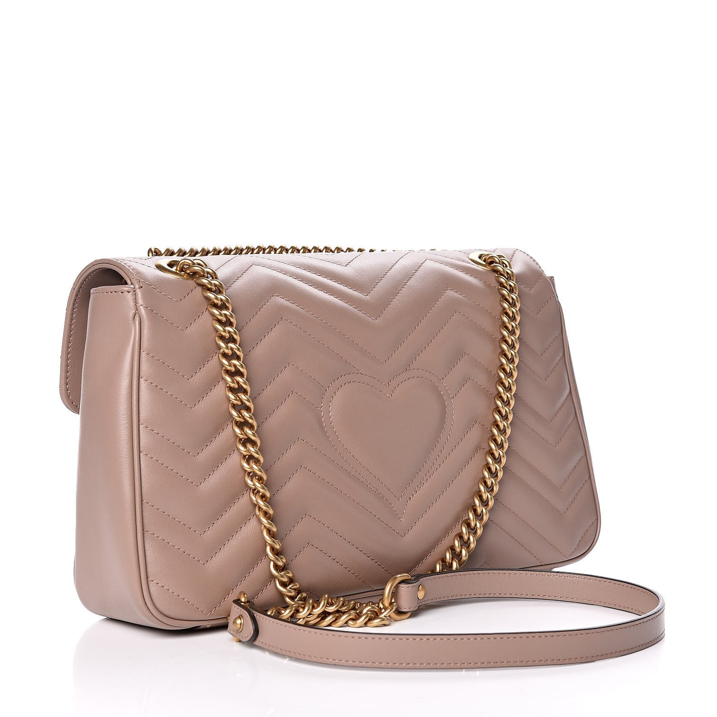 Calfskin Matelasse Medium GG Marmont Shoulder Bag Porcelain Rose