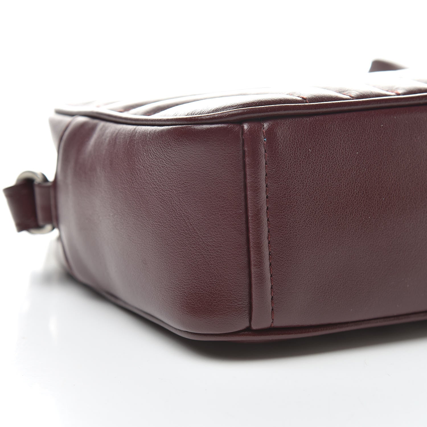Prada Soft Calfskin Diagramme Crossbody Bag Granato 9 of 11