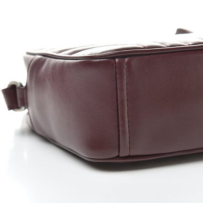 Prada Soft Calfskin Diagramme Crossbody Bag Granato 9 of 11