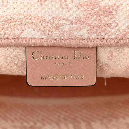 Christian Dior Canvas Toile De Jouy Embroidered Medium Book Tote Pink 6 of 11