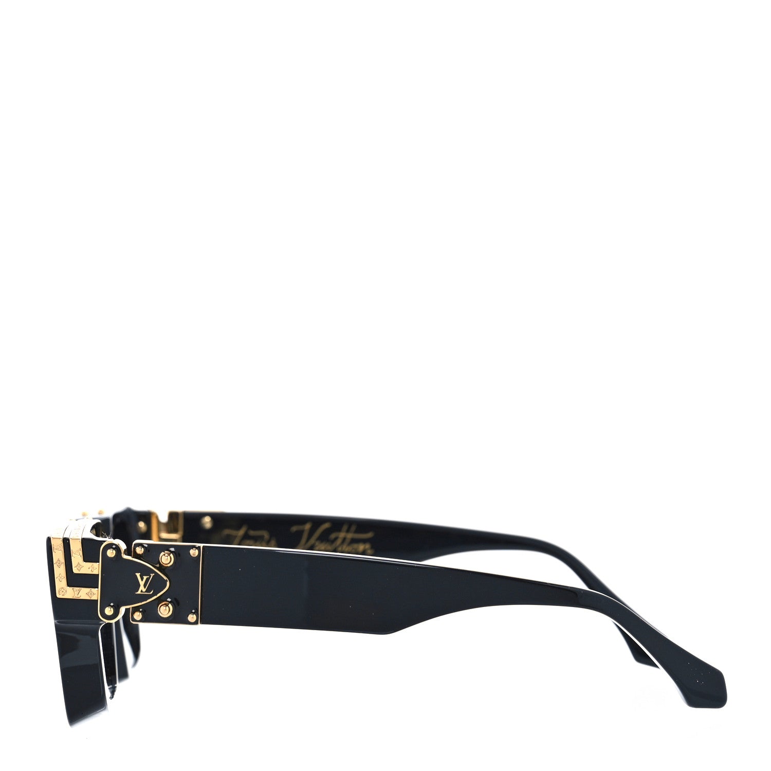 Louis Vuitton Acetate 1.1 Millionaires Sunglasses Z1165W Black 3 of 8