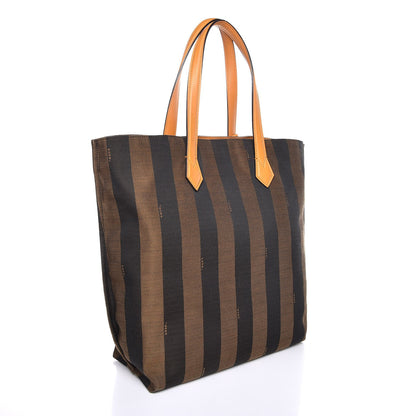 Fendi Jacquard Calfskin Pequin All In Shopper Tote Tobacco Yellow 3 of 8