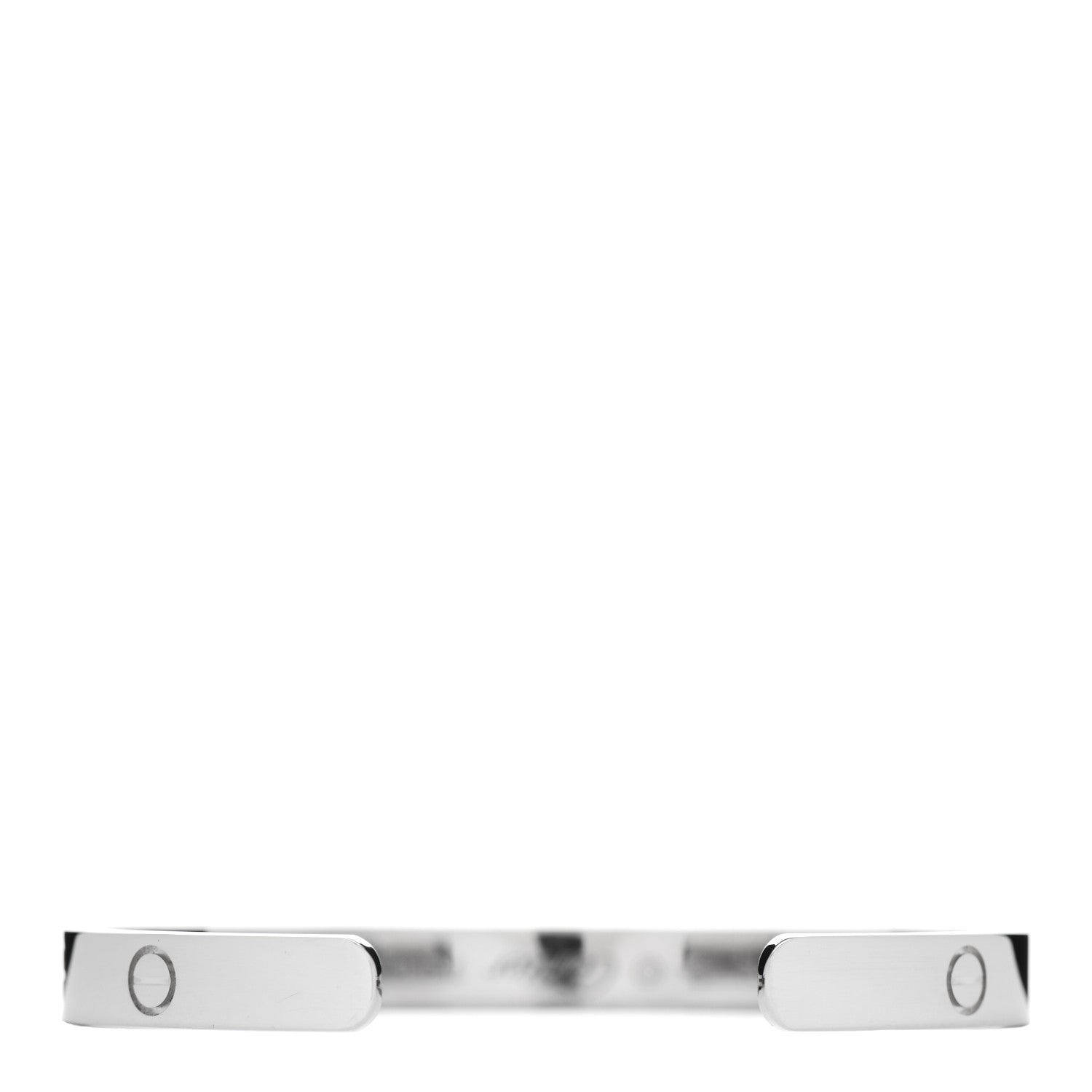 Cartier 18K White Gold LOVE Cuff Bracelet 18 3 of 4