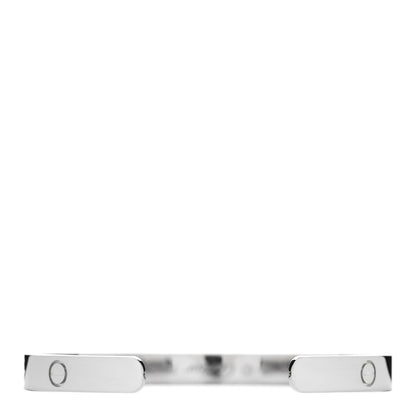 Cartier 18K White Gold LOVE Cuff Bracelet 18 3 of 4