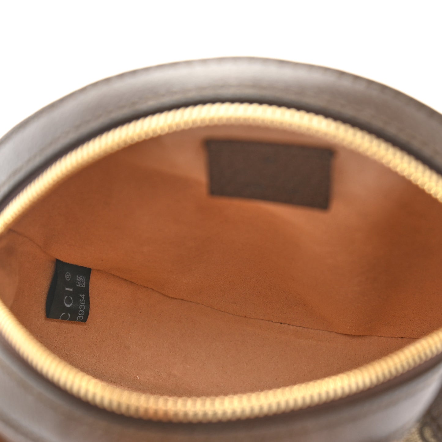 GG Supreme Monogram Web Mini Ophidia Round Shoulder Bag Brown