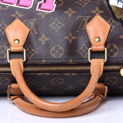 Louis Vuitton Monogram Patches Speedy Bandouliere 30 11 of 12