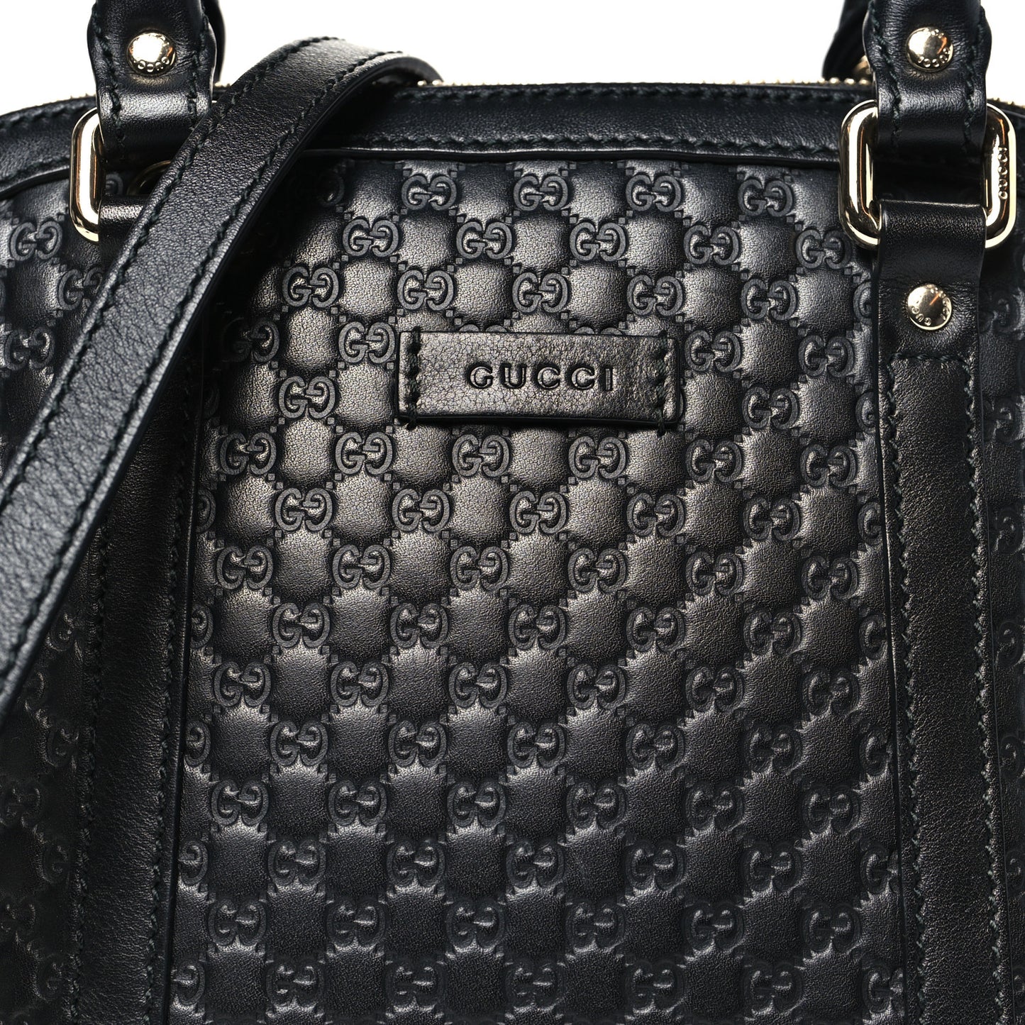Microguccissima Mini Dome Bag Black