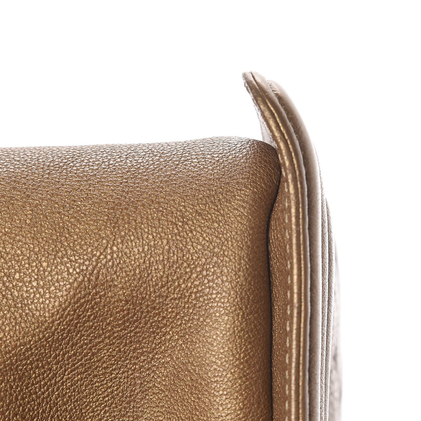 Metallic Calfskin Quilted Medium Boy Flap Dark Gold