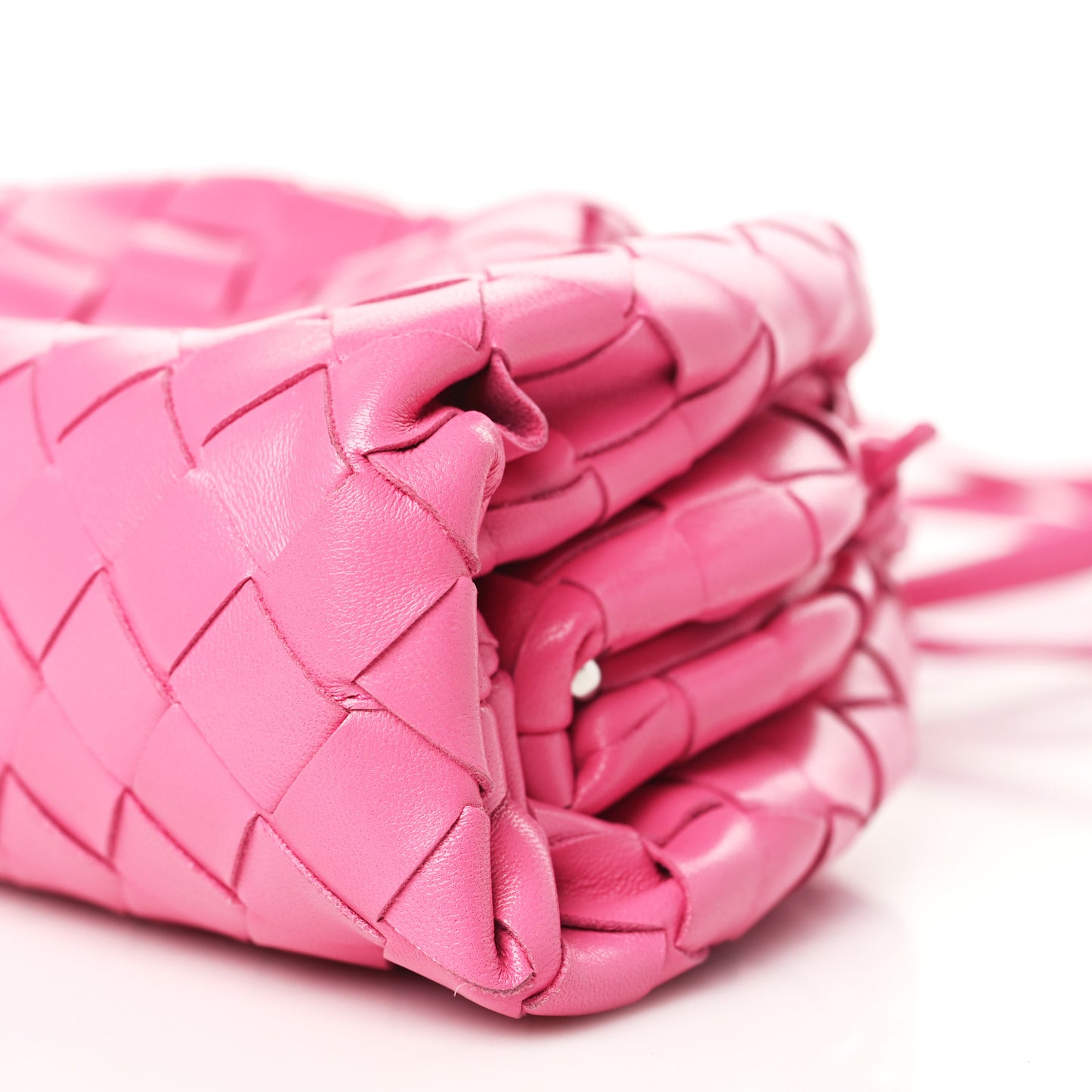 Nappa Intrecciato The Mini Pouch Rosa Shock