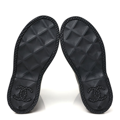 Chanel Caoutchouk CC High Boots 36 Black 6 of 10