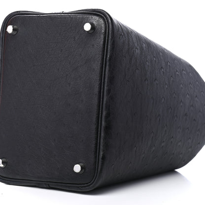 Hermes Ostrich Picotin Lock 18 Black 9 of 9