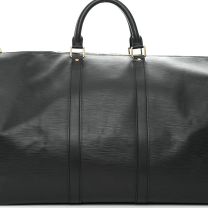 Louis Vuitton Epi Keepall 55 Black 7 of 12