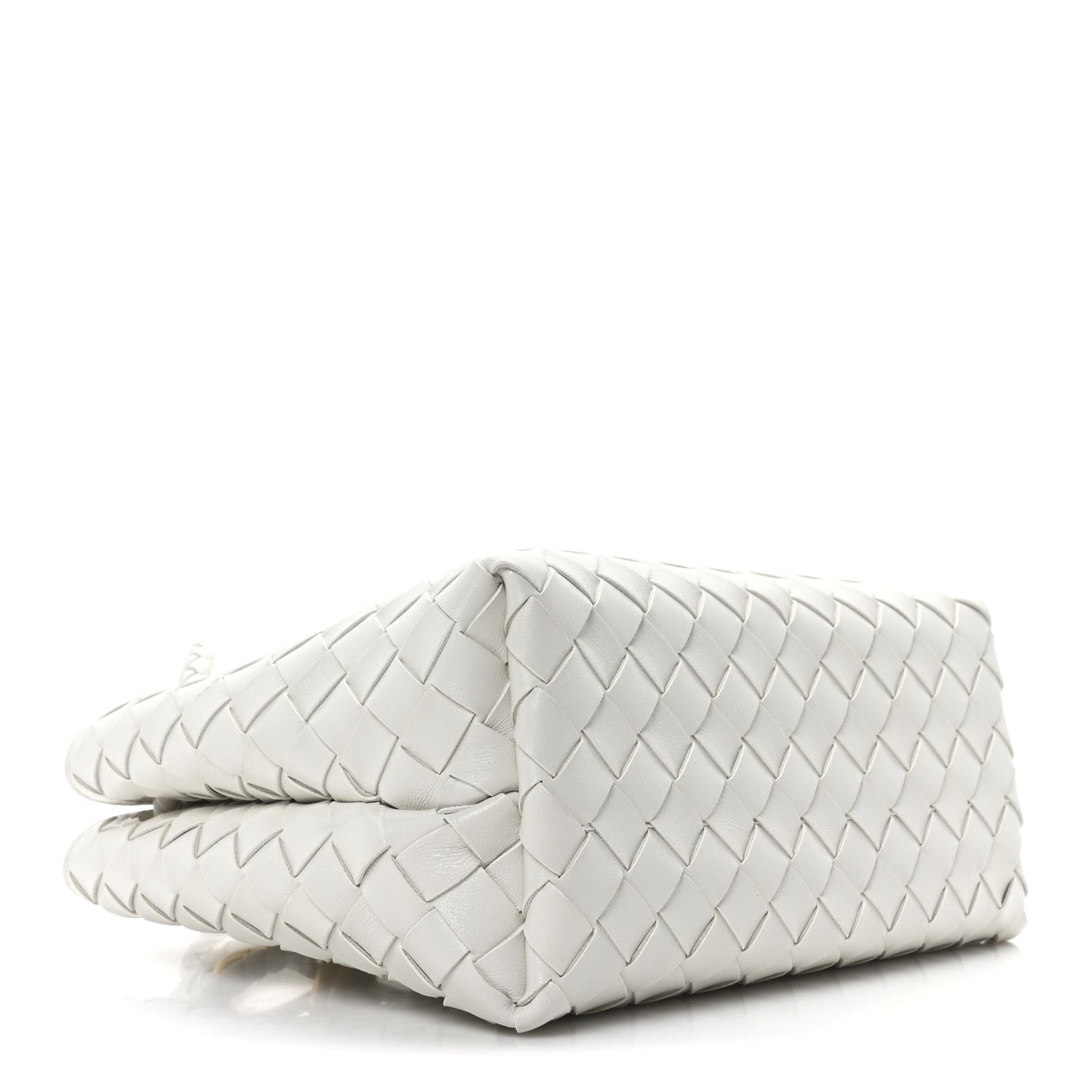 Bottega Veneta Nappa Intrecciato Small Andiamo Shoulder Bag White 4 of 9