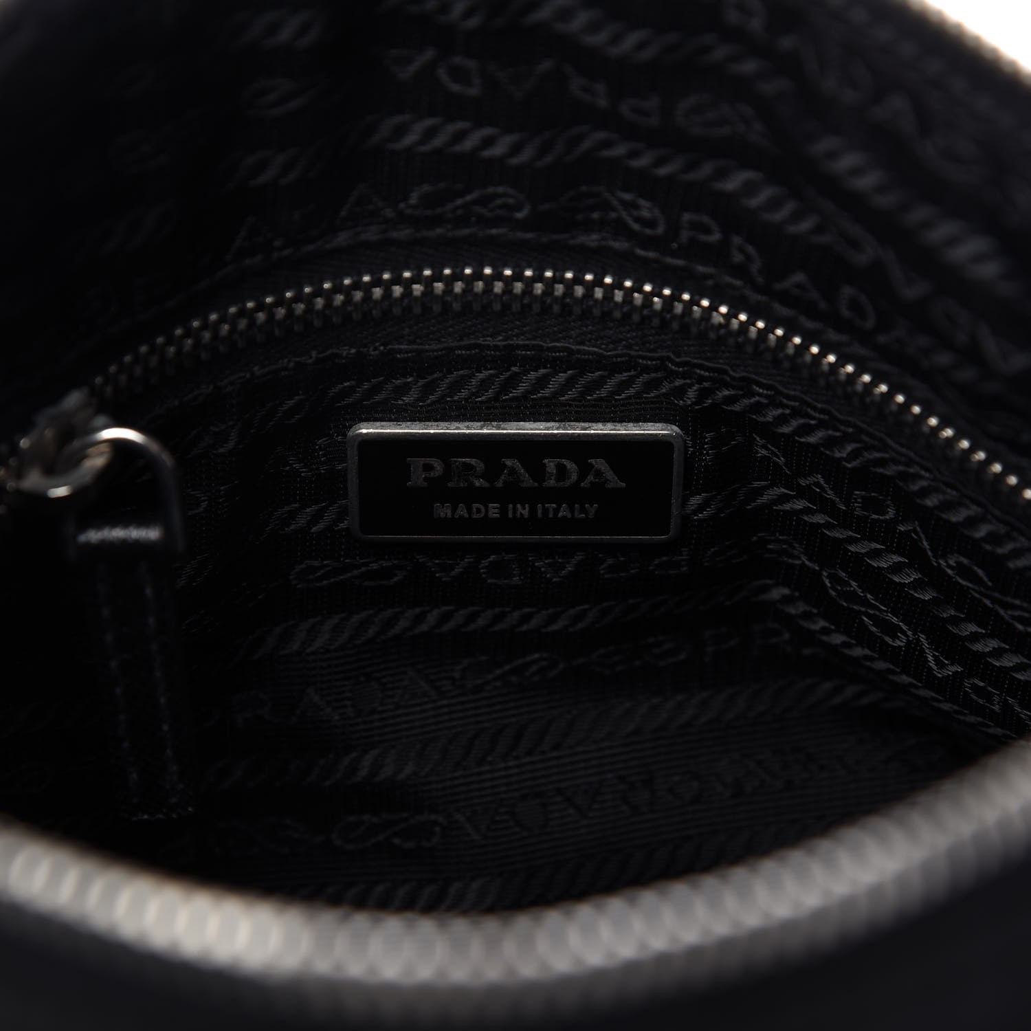 Prada Tessuto Nylon Saffiano Hobo Black 8 of 11
