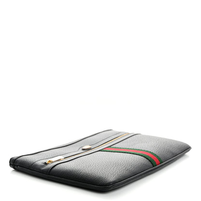 Gucci Calfskin Large Ophidia Pouch Clutch Black 4 of 8