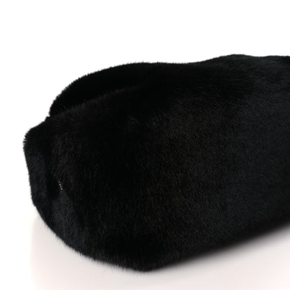 Alexander Wang Faux Fur Small Scrunchie Bag Black 7 of 9