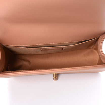 Chanel Lambskin Quilted Medium Boy Flap Dark Beige 7 of 15