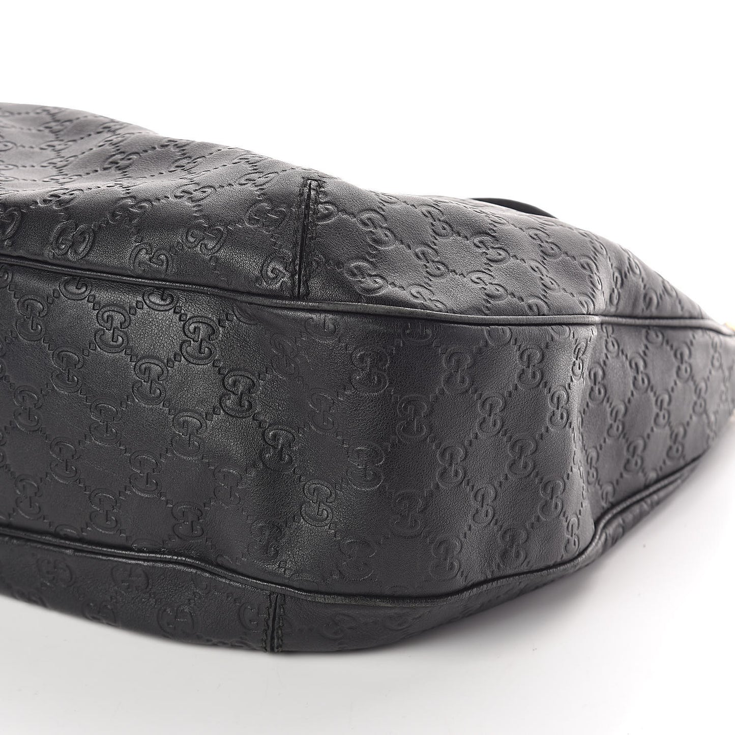 Guccissima Large New Ladies Web Hobo Black