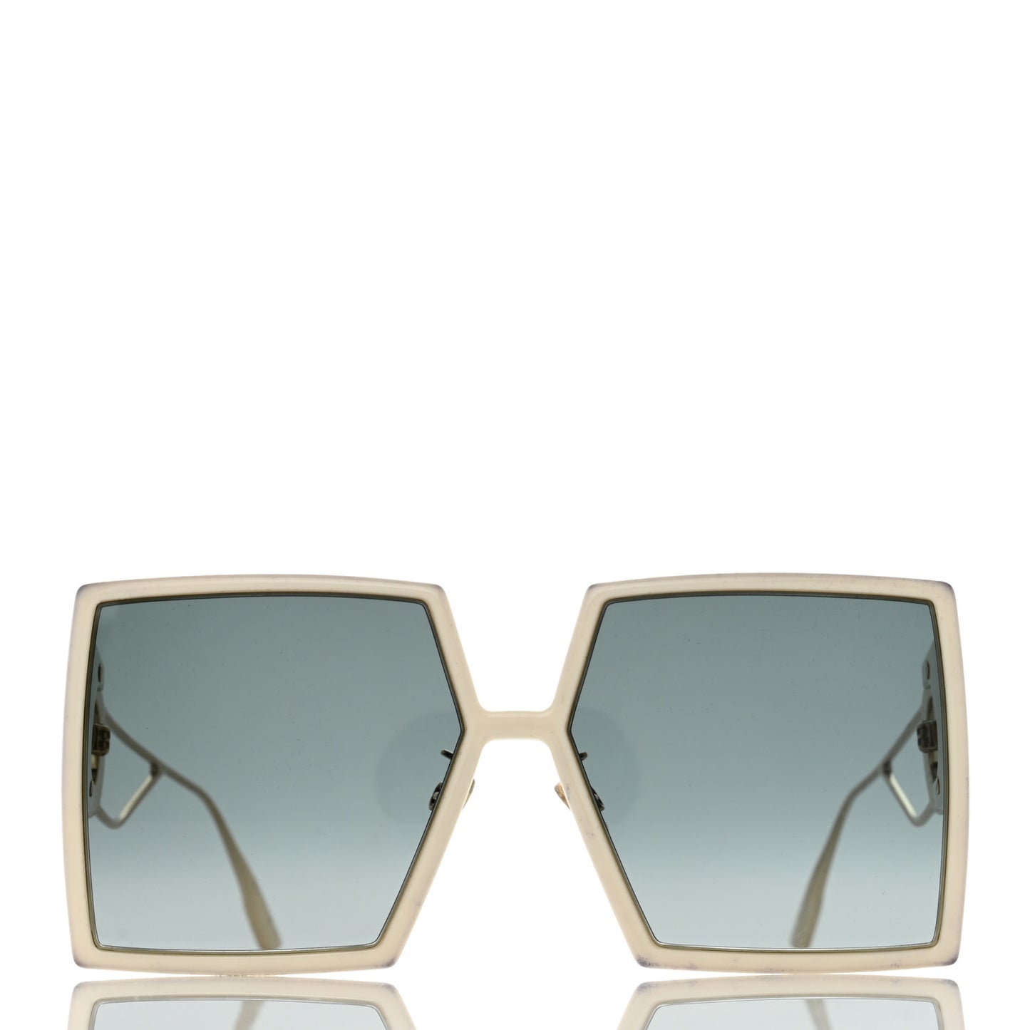 Square 30 Montaigne Sunglasses White