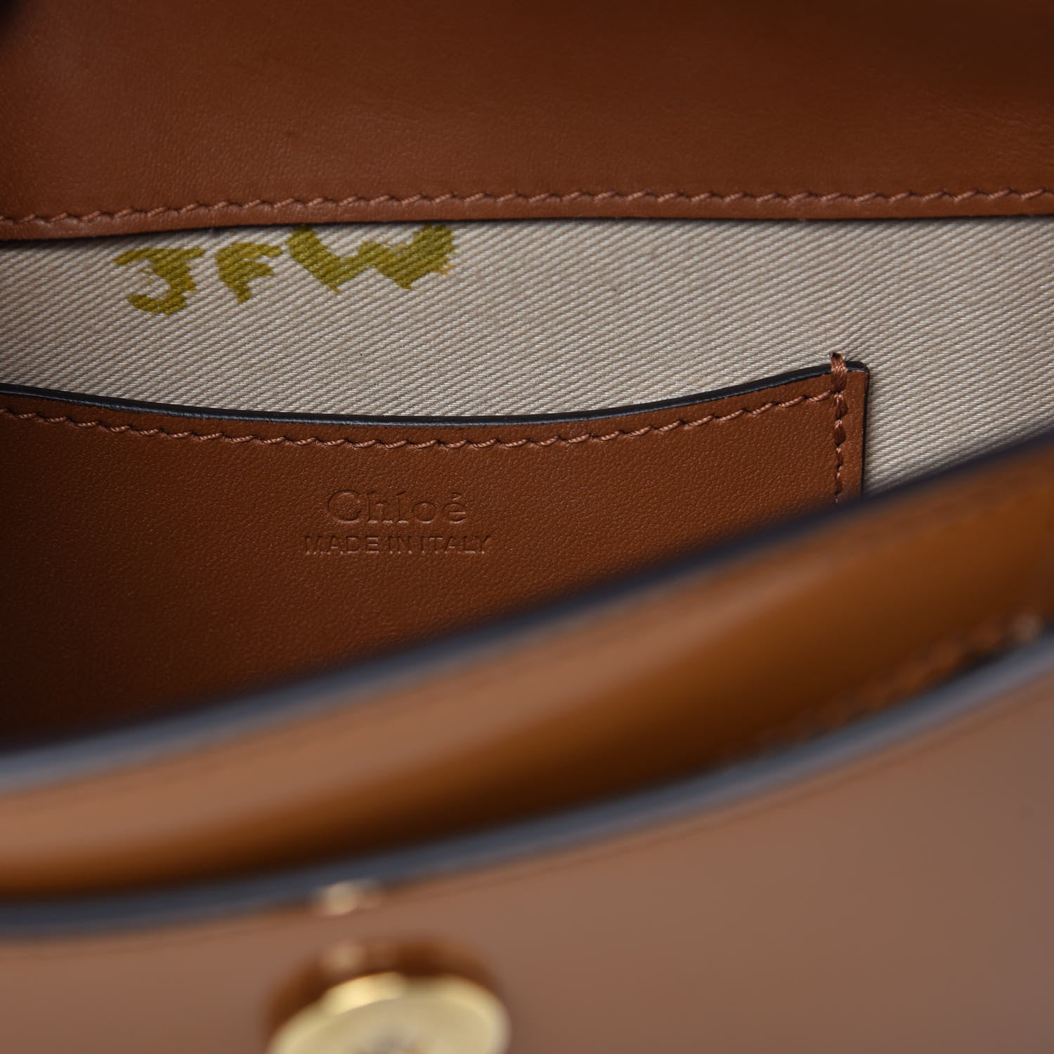 Chloe Patent Calfskin Small Tess Bag Caramel 9 of 11
