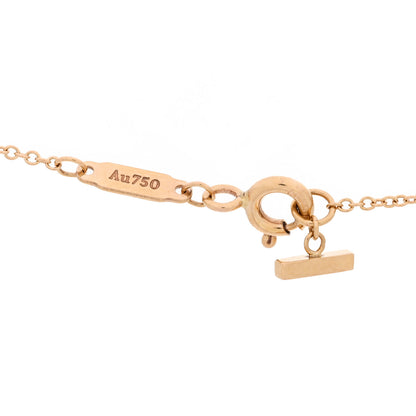 Tiffany 18K Rose Gold Small T Smile Pendant Necklace 4 of 5