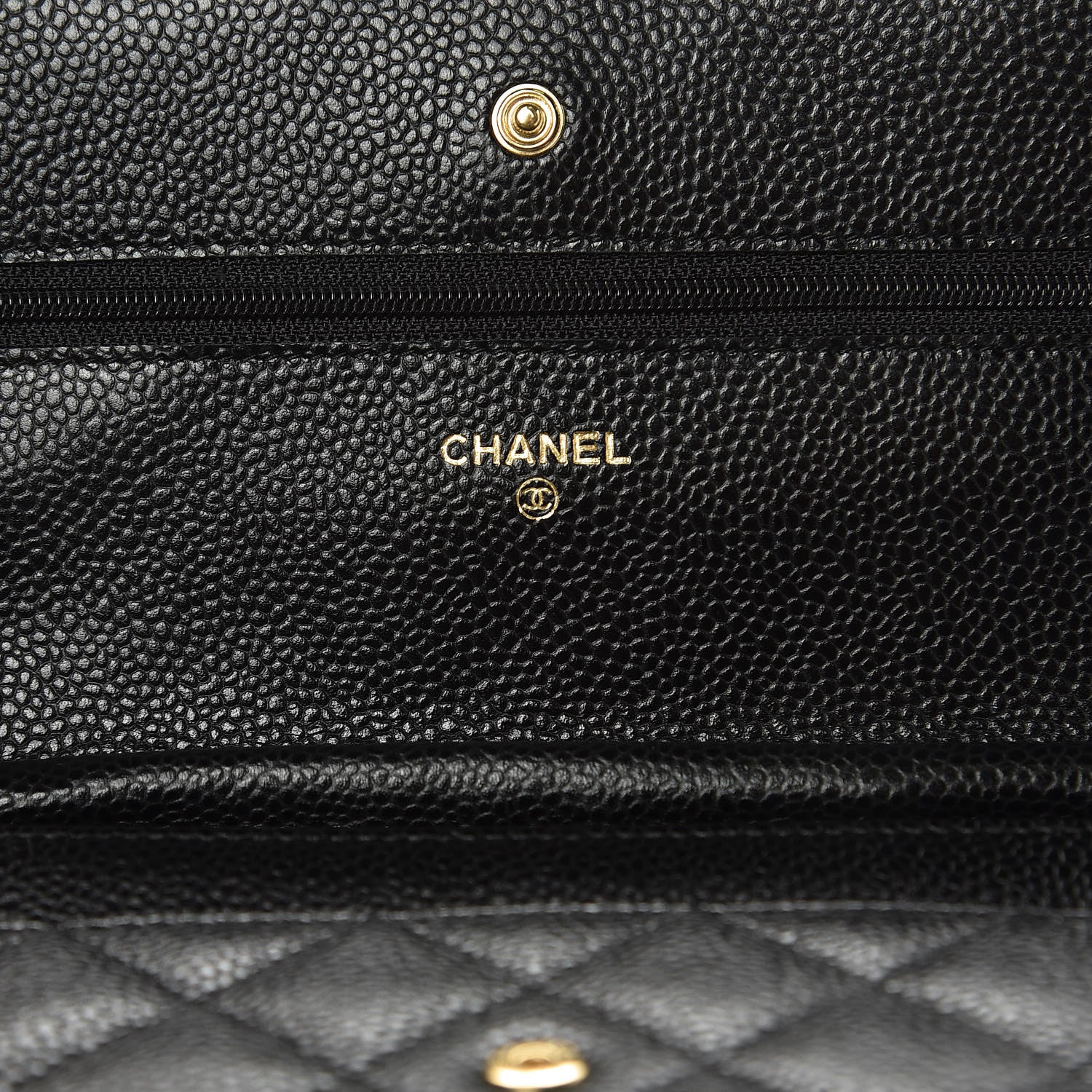 Chanel Caviar Quilted Wallet On Chain WOC Black 6 of 10