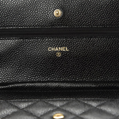 Chanel Caviar Quilted Wallet On Chain WOC Black 6 of 10