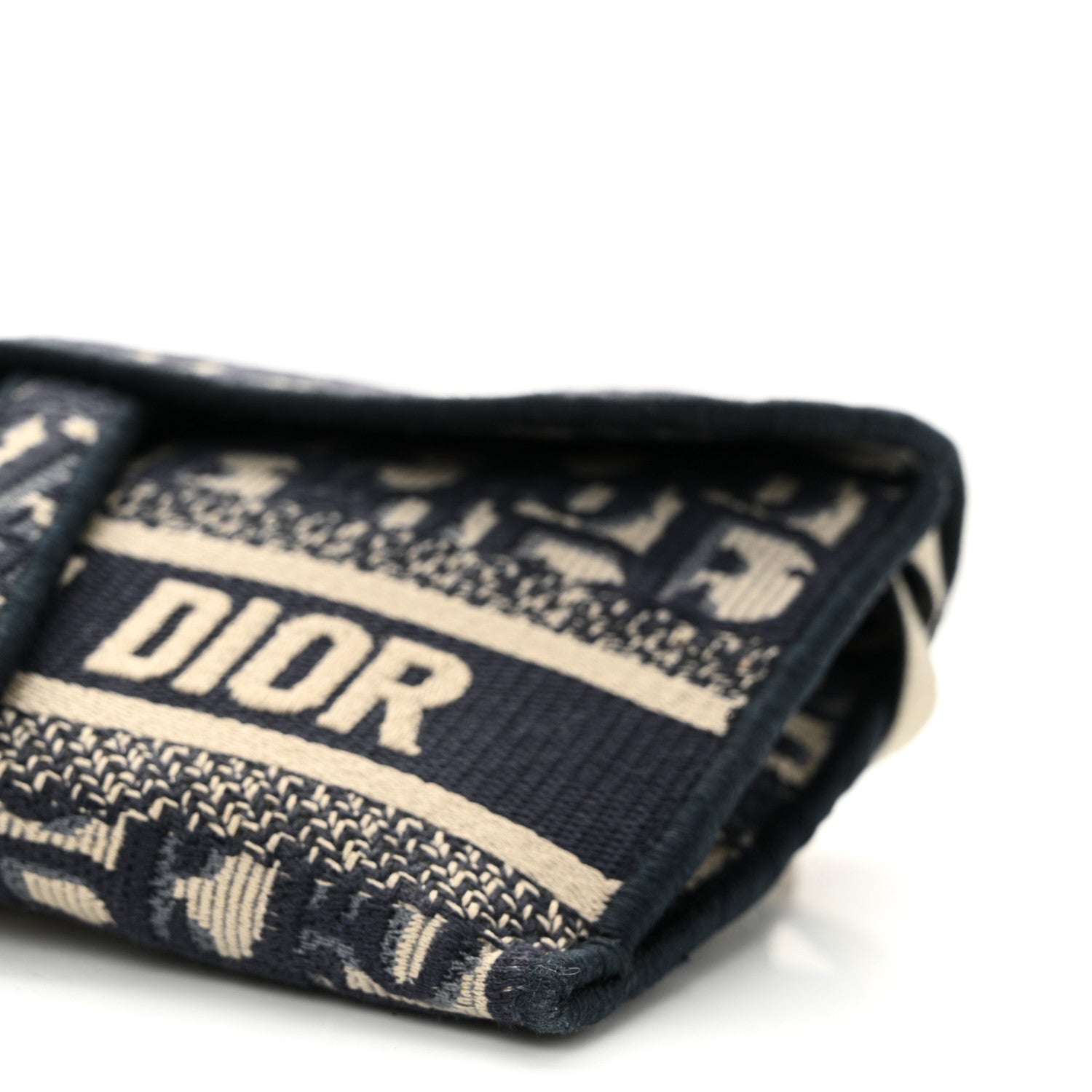 Christian Dior Oblique Slim Saddle Pouch Blue 10 of 10