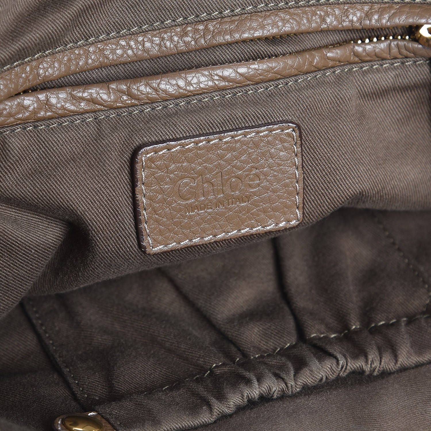 Chloe Calfskin Medium Marcie Satchel Barbour Khaki 7 of 8