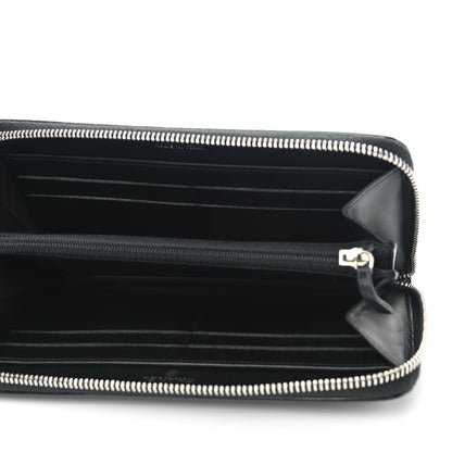 Chanel Caviar Patent Small CC Contour Zip Around Wallet Black 5 of 8