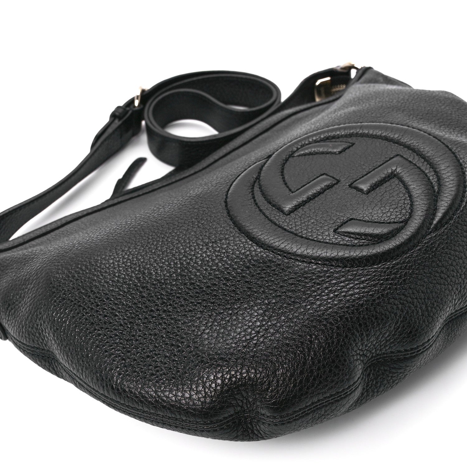 Gucci Pebbled Calfskin Small Soho Hobo Black 11 of 12