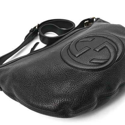 Gucci Pebbled Calfskin Small Soho Hobo Black 11 of 12