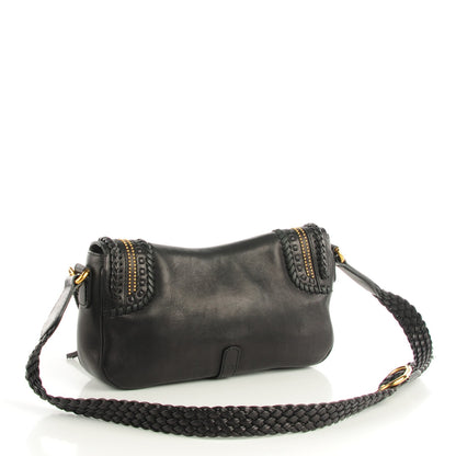 Gucci Calfskin Handmade Medium Flap Shoulder Bag Black 3 of 7