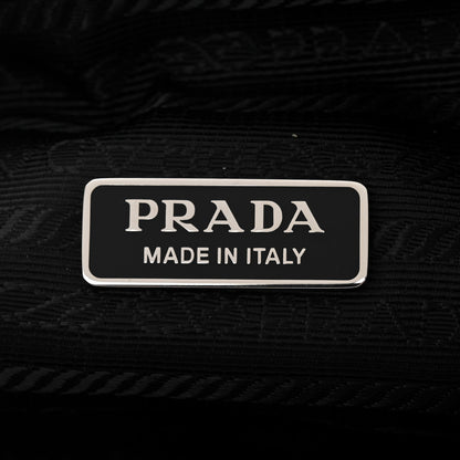 Prada Paillettes Sequin Mini Re-Edition 2000 Bag Black White 6 of 10