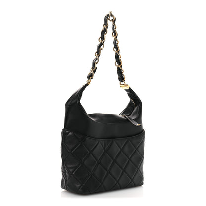 Chanel Calfskin Quilted Close To Me Hobo Black 3 of 10