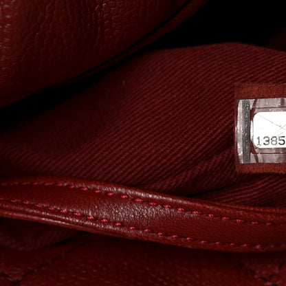 Chanel Caviar Quilted Large Timeless CC Soft Tote Dark Red 7 of 10