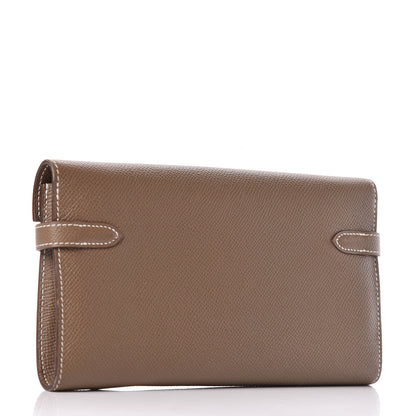 Hermes Epsom Kelly Longue Wallet Etoupe 3 of 8
